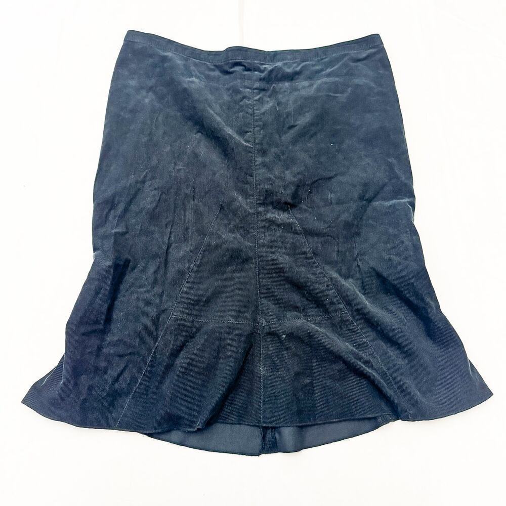 BCBG Maxazria 100% Cotton Black Pencil Skirt Size 10